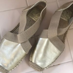 Tory Burch Gold espadrille slip-ons